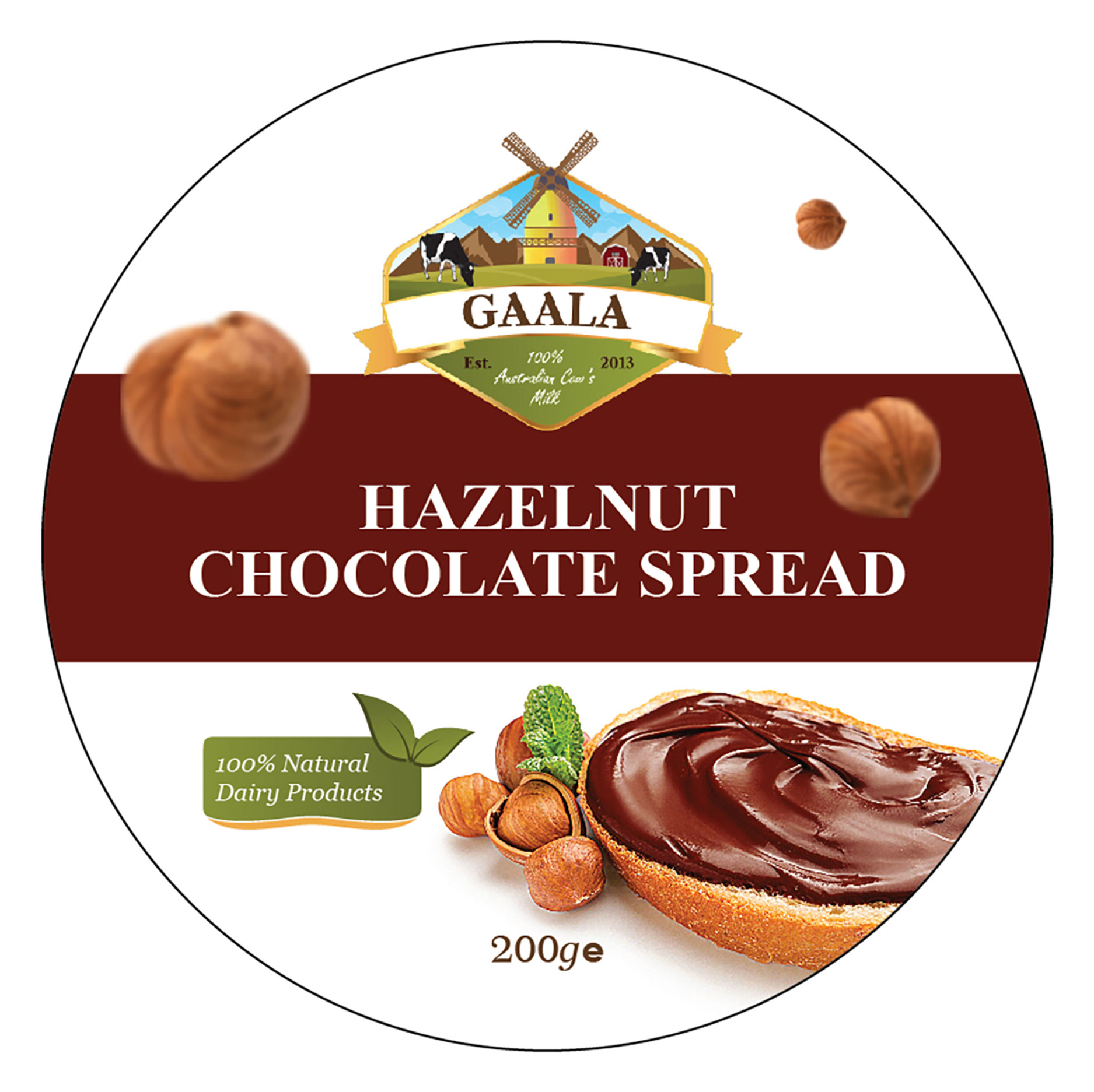 Gaala Hazelnut Chocolate Spread 200g Gaala foods